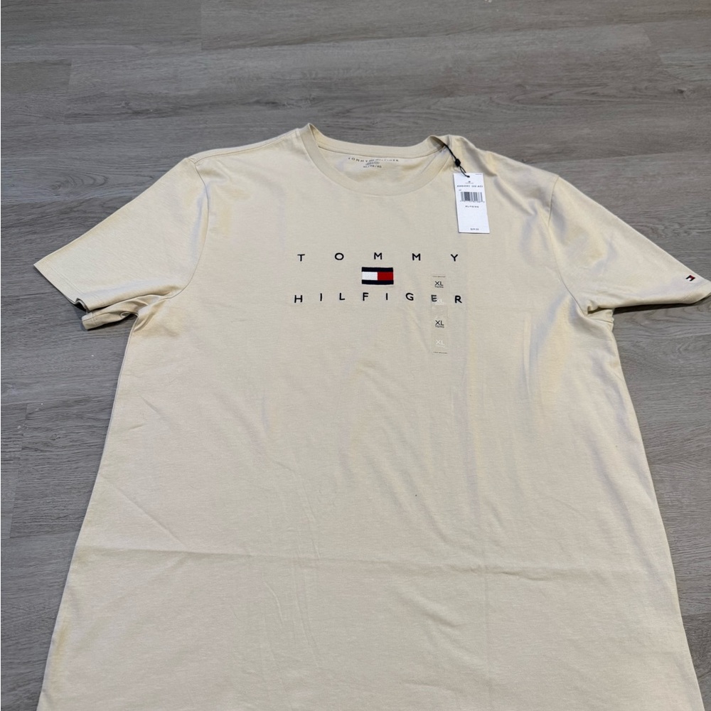 Tommy Hilfiger Cream Short Sleeve Tee